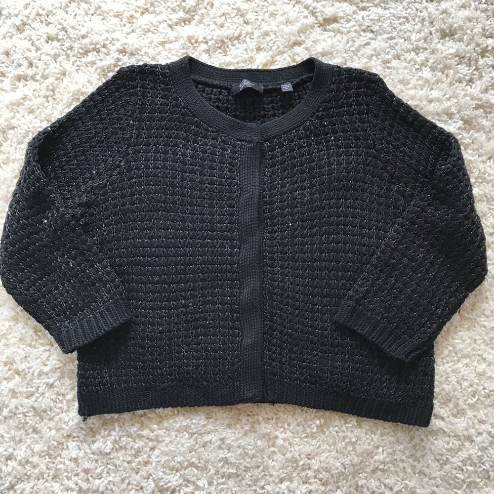 Eyn Black Button Down Sweater. Size medium.